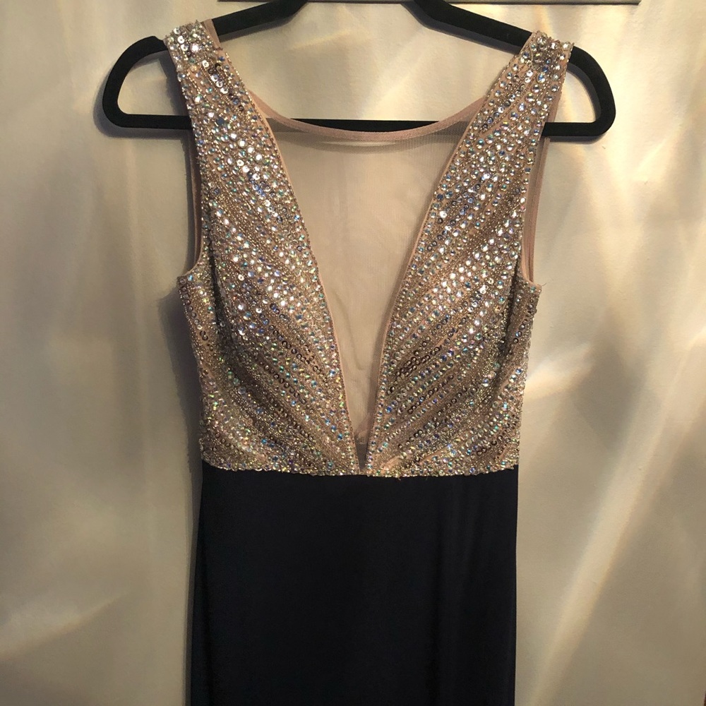 Dark blue long formal dress!